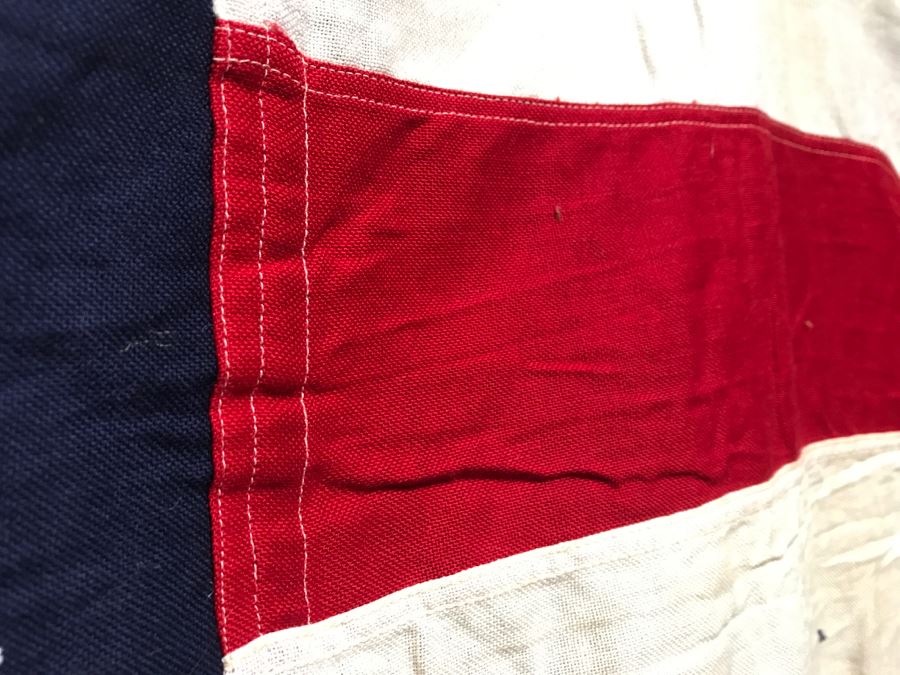 JUST ADDED - Large 5' X 9' Vintage 48 Star American Flag [Photo 18]