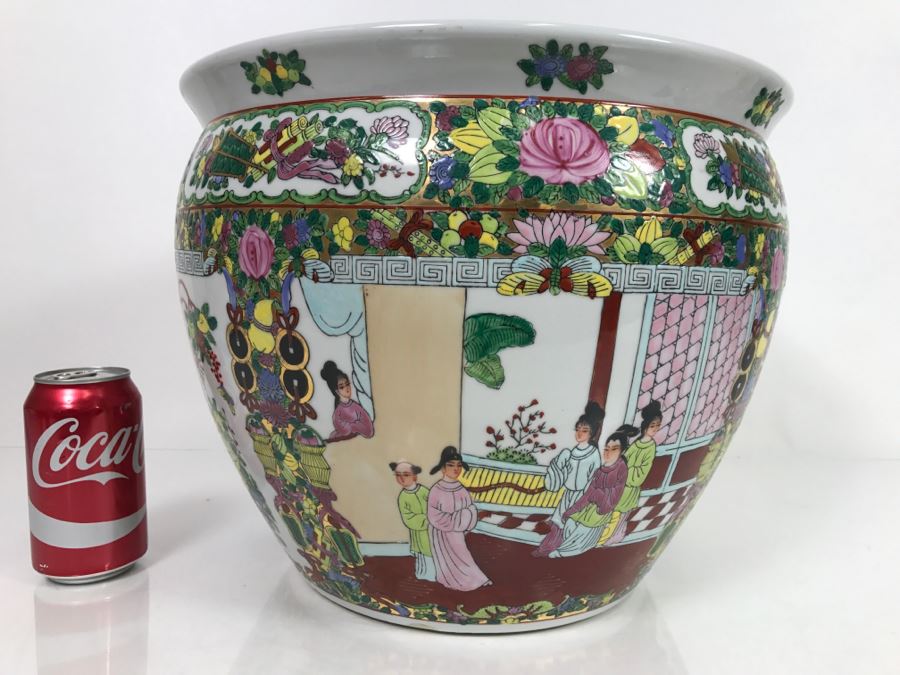 JUST ADDED - Contemporary 14' Chinese Fish Bowl Planter [Photo 1]