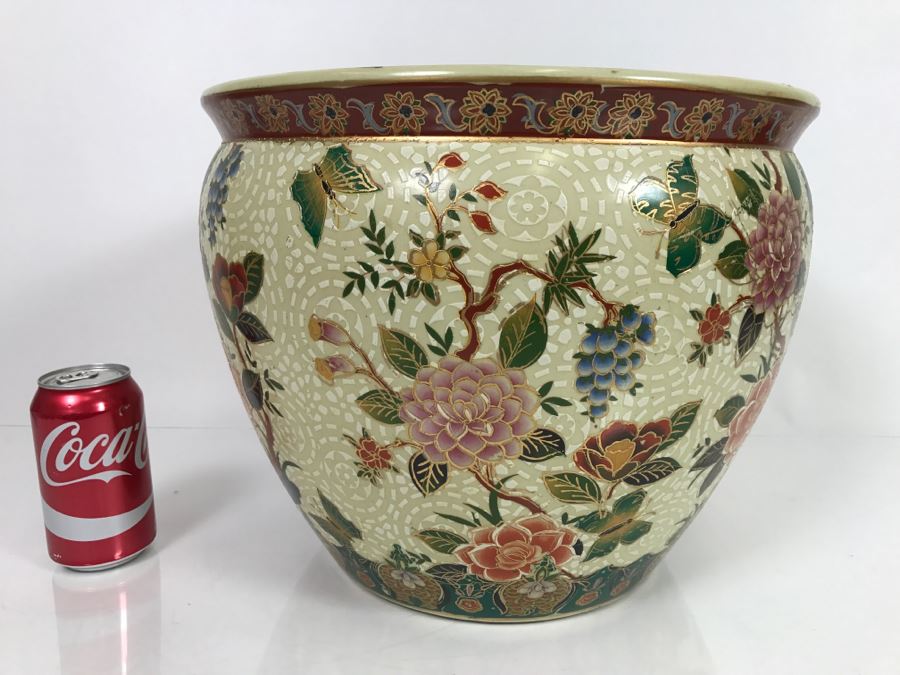 JUST ADDED - Contemporary 14' Chinese Fish Bowl Planter [Photo 2]