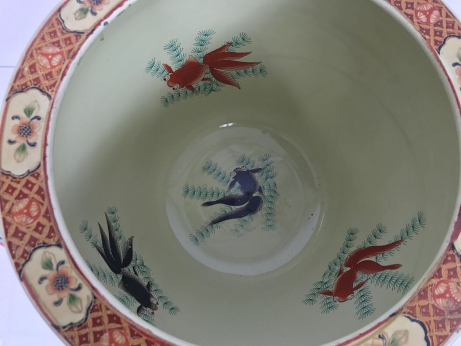 JUST ADDED - Contemporary 14' Chinese Fish Bowl Planter [Photo 5]