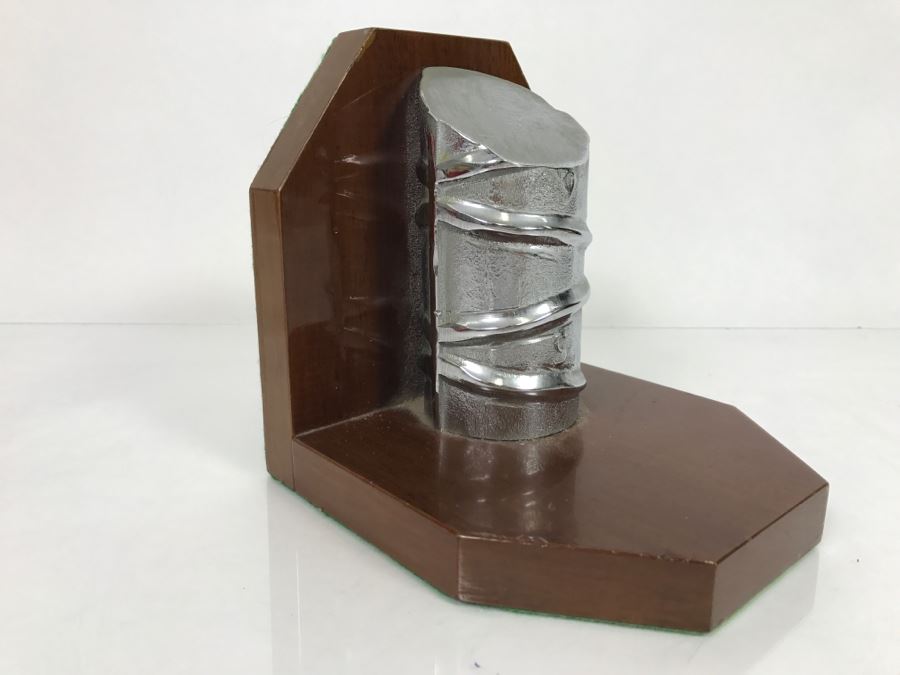 JUST ADDED - Bookend Of Chromed Steel Rod From San Onofre Nuclear Power Plant  [Photo 5]