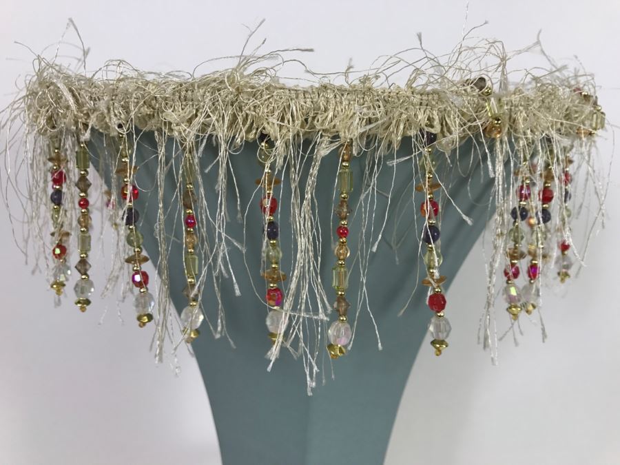 JUST ADDED - Metal Table Lamp With Fancy Shade [Photo 3]