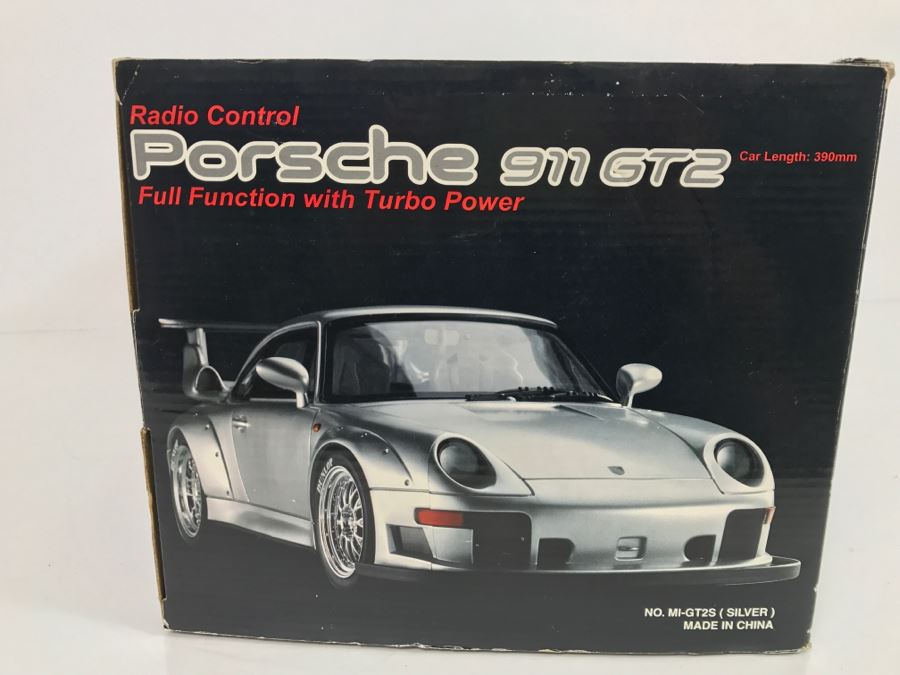 JUST ADDED - Porsche 911 GT2 Remoted Controlled Car In Box - Body Of Car Appears To Be Damaged Inside Box [Photo 13]