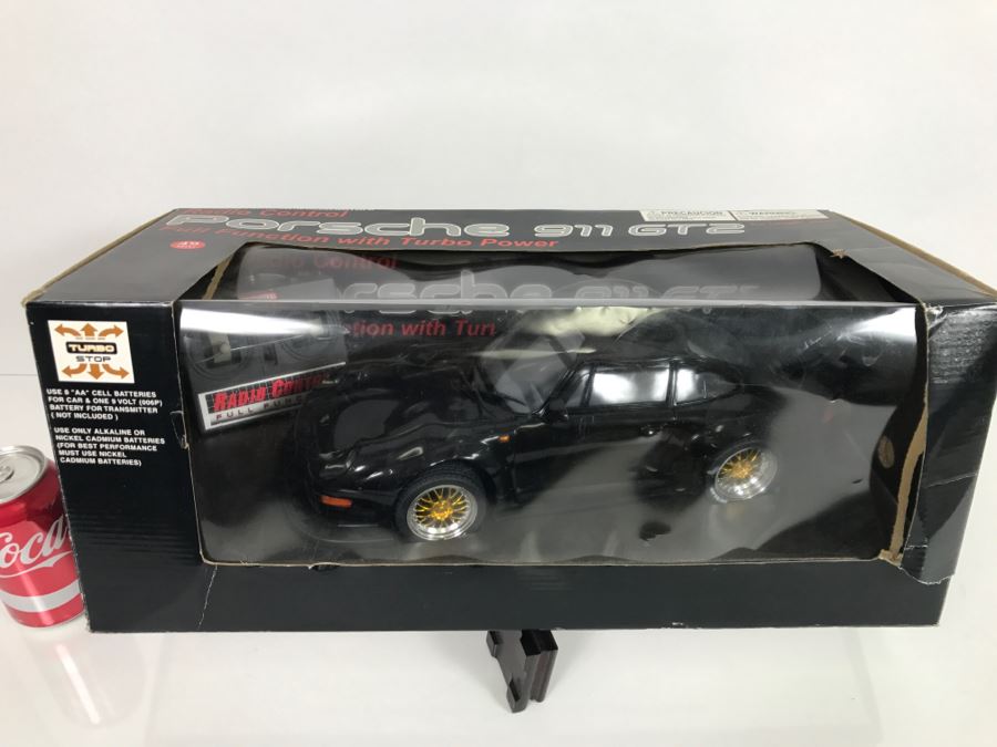 JUST ADDED - Porsche 911 GT2 Remoted Controlled Car In Box - Body Of Car Appears To Be Damaged Inside Box [Photo 1]
