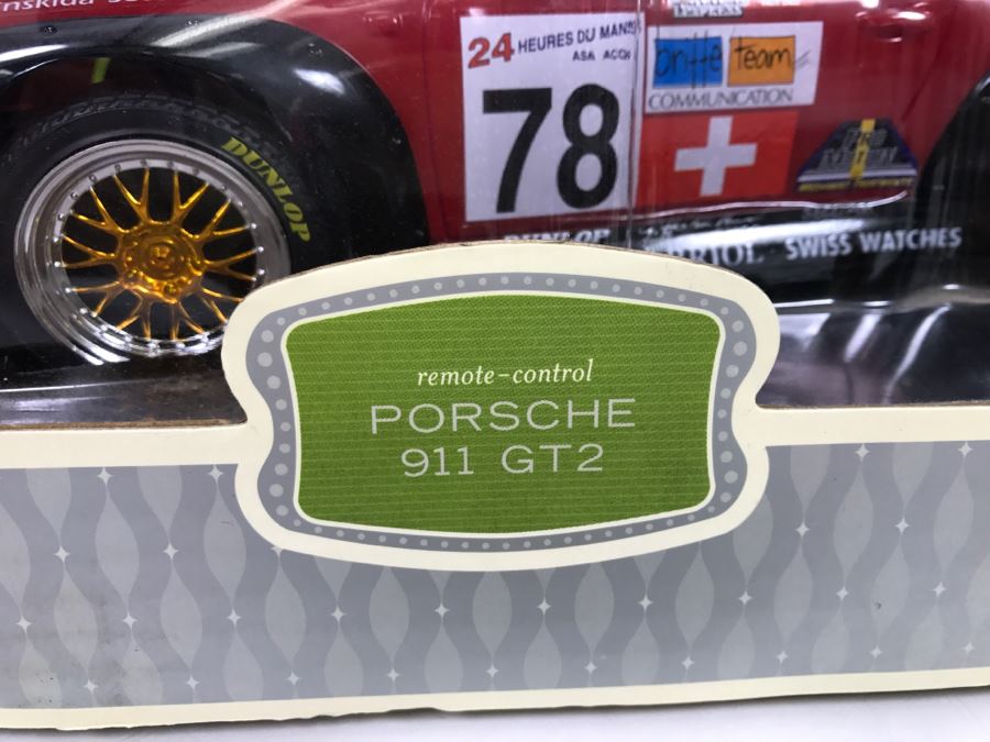  	JUST ADDED - Porsche 911 GT2 Remoted Controlled Car In Box - Body Of Car Appears To Be Damaged Inside Box [Photo 9]