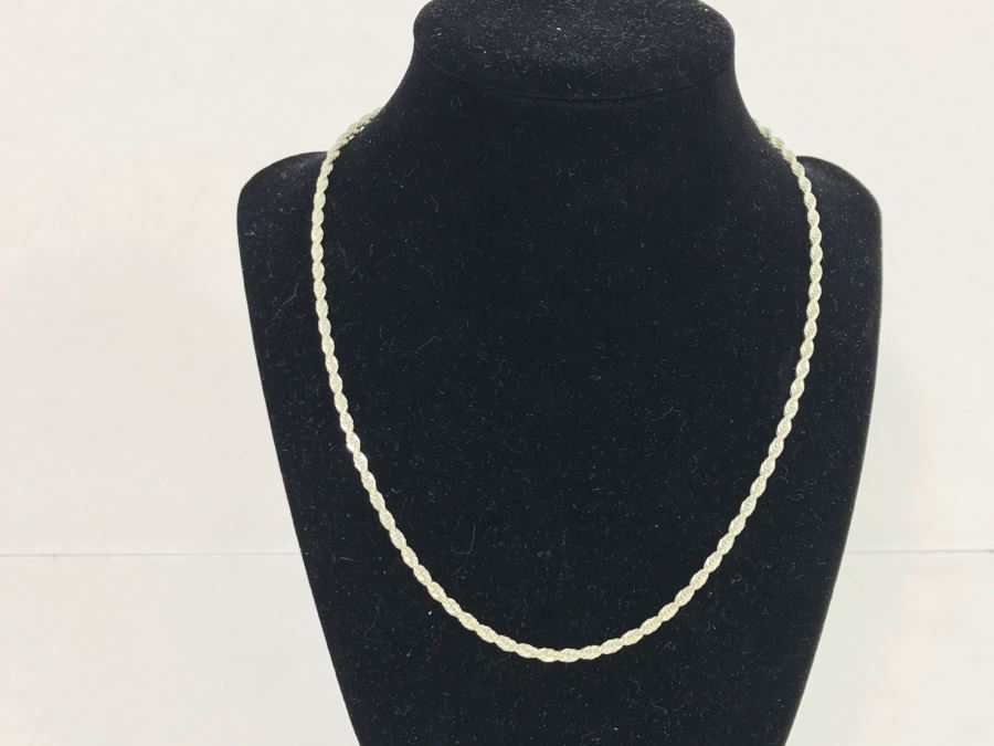 JUST ADDED - Sterling Silver Chunky Chain Rope Necklace 12.4g [Photo 2]