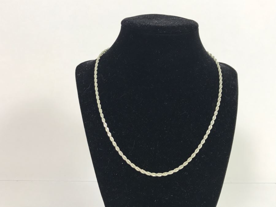 JUST ADDED - Sterling Silver Chunky Chain Rope Necklace 12.4g [Photo 1]