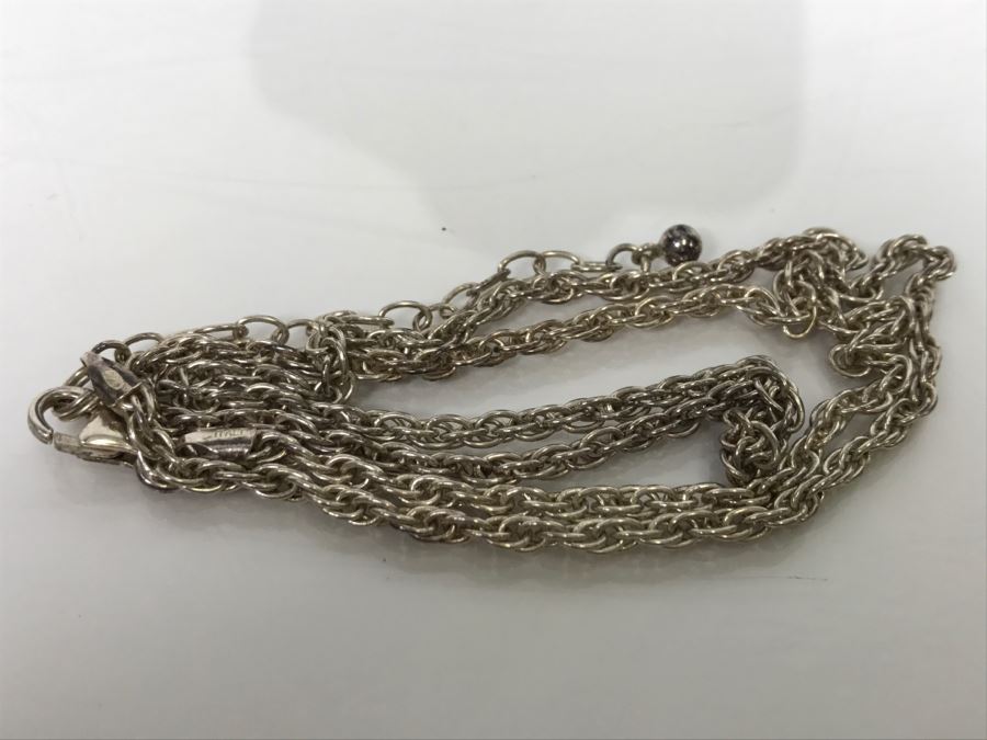 JUST ADDED - Sterling Silver Italian Chain Necklace 12g [Photo 4]