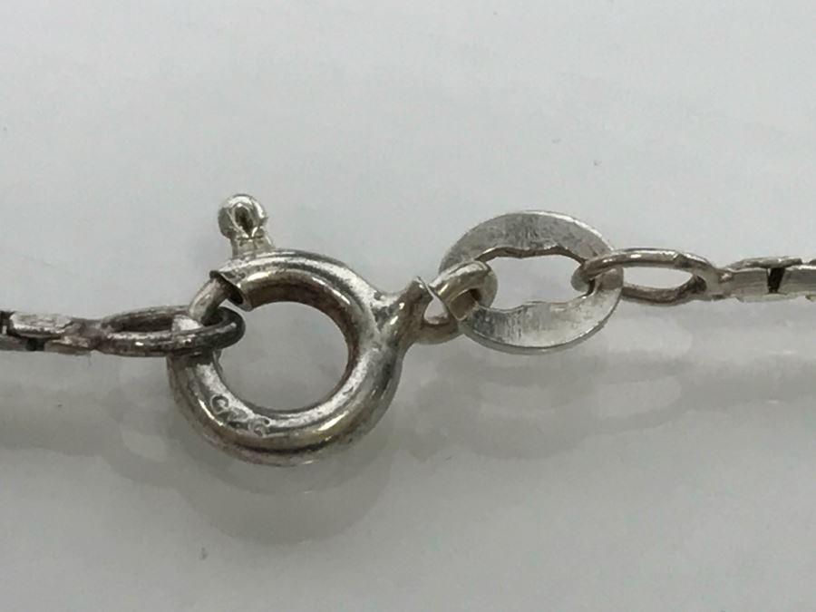 JUST ADDED - Sterling Silver Italian Box Chain Necklace 5.3g [Photo 4]
