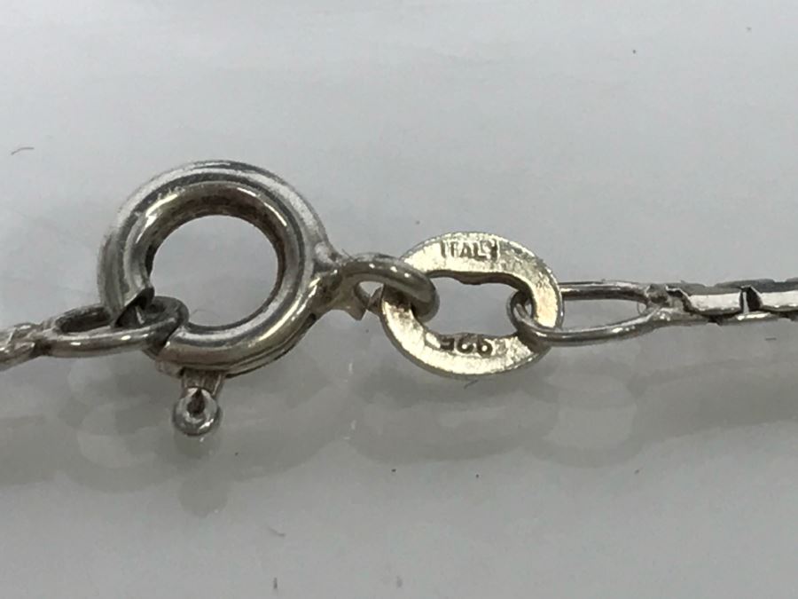 JUST ADDED - Sterling Silver Italian Box Chain Necklace 5.3g [Photo 5]