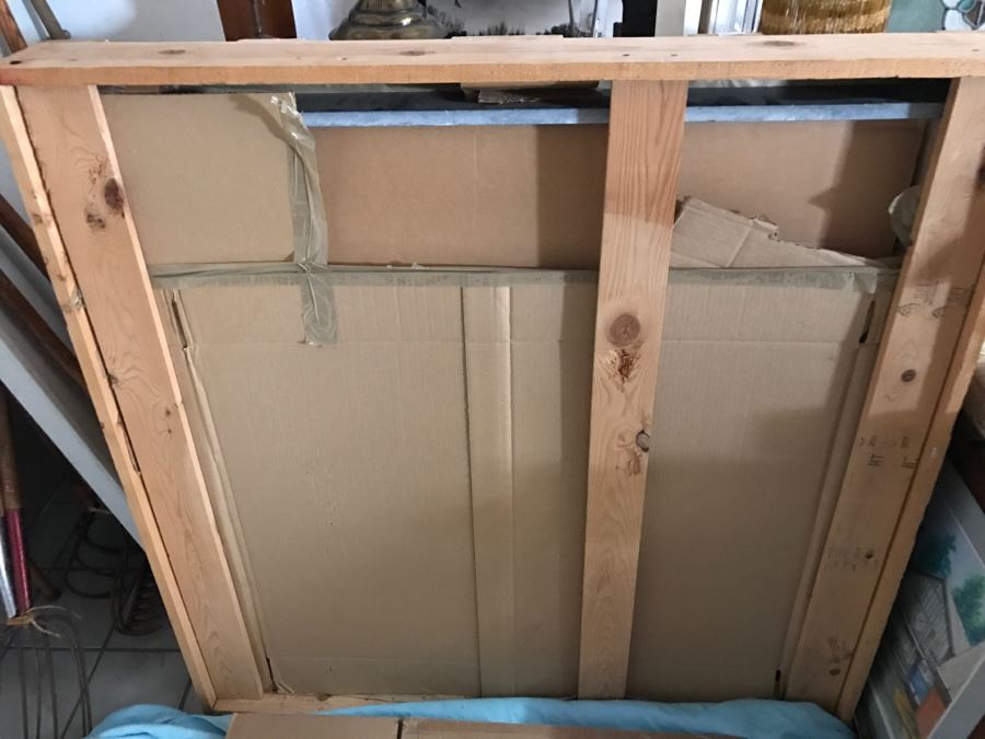 JUST ADDED - Italian Black Marble Top Cocktail Table METROPOLIS - Slight Crack In Marble Top - Comes With Extra Marble Top In Shipping Crate 43' X 43' [Photo 2]