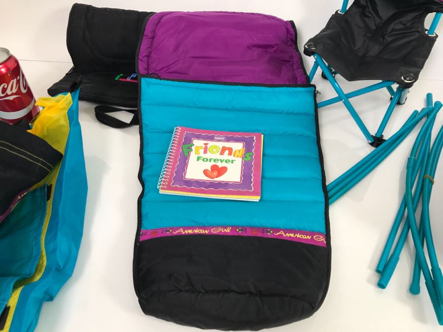 JUST ADDED - American Girl Doll Camping Set With Tent, Sleeping Bag And Folding Chair [Photo 4]