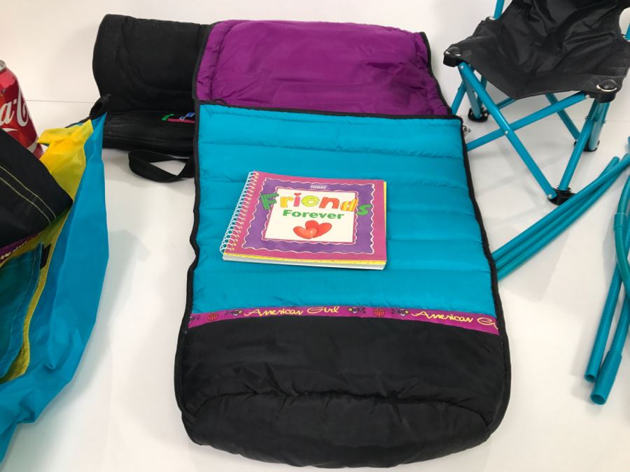 JUST ADDED - American Girl Doll Camping Set With Tent, Sleeping Bag And Folding Chair [Photo 3]