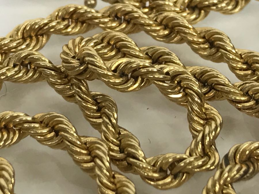 JUST ADDED - Heavy 14K Gold Rope Chain 17.1g $400MV [Photo 8]