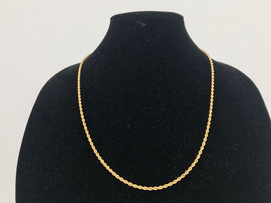 JUST ADDED - Heavy 14K Gold Rope Chain 17.1g $400MV [Photo 1]