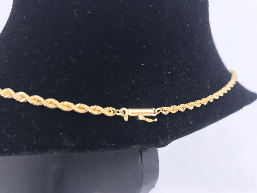 JUST ADDED - Heavy 14K Gold Rope Chain 17.1g $400MV [Photo 3]