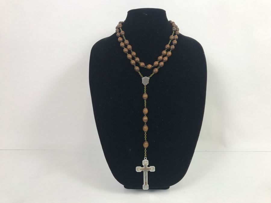 JUST ADDED - Vintage Beaded Rosary Necklace [Photo 2]