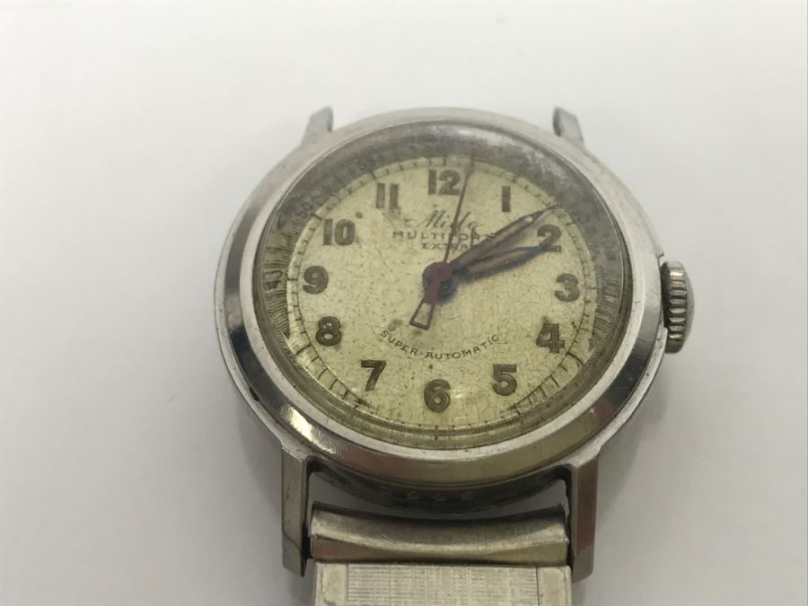 JUST ADDED - Vintage Men's Mido Multifort Extra Super-Automatic Watch - Needs Pin To Connect Band To Watch [Photo 3]