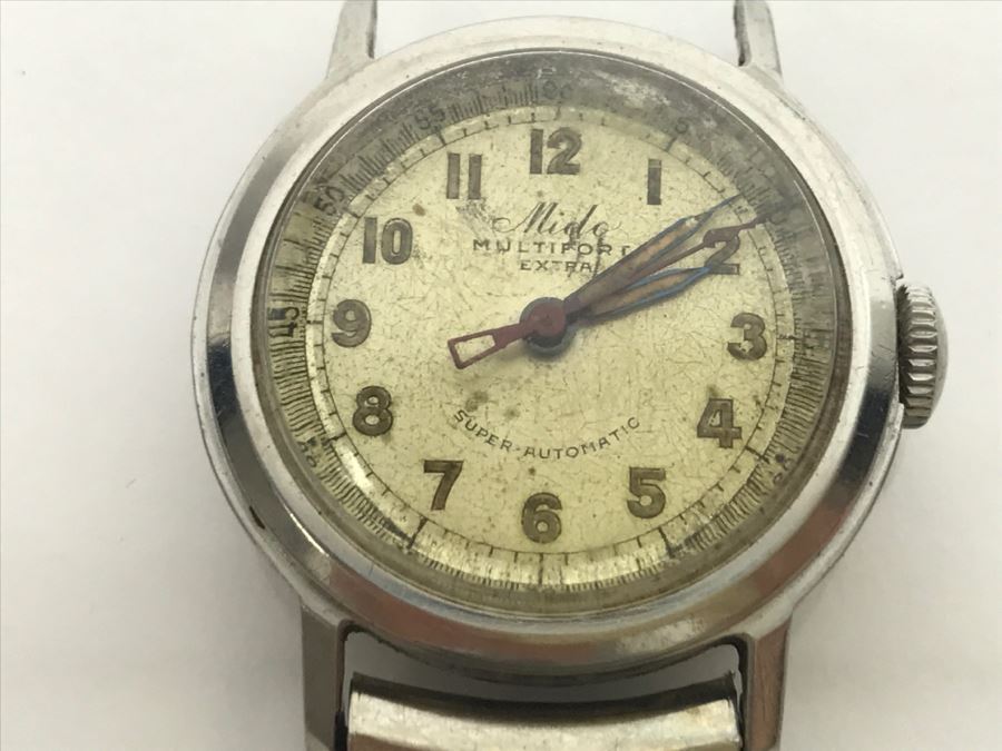 JUST ADDED - Vintage Men's Mido Multifort Extra Super-Automatic Watch - Needs Pin To Connect Band To Watch [Photo 1]