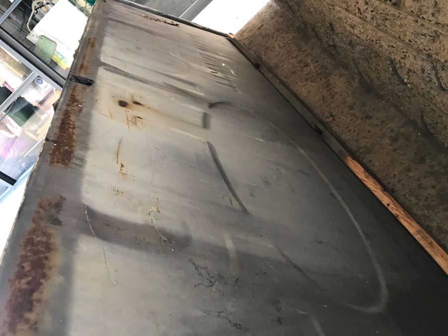 JUST ADDED - Large 15'L x 36'H Embossed Metal DUPONT PAINTS Painted Sign DUCO ENAMEL DULUX ENAMEL [Photo 5]