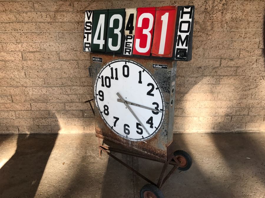 JUST ADDED - Portable Scoreboard Used For Water Polo At The Army/Navy Academy - West Coast Netting, Inc. Multi-Score Model 86 - Missing One Cord 38'W X 57'H [Photo 9]