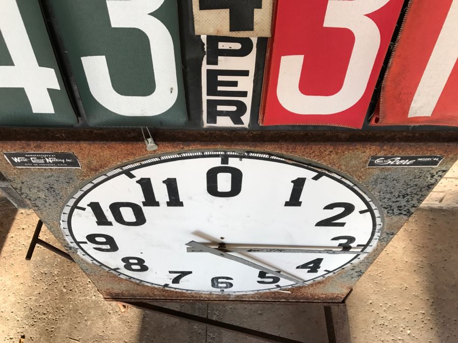 JUST ADDED - Portable Scoreboard Used For Water Polo At The Army/Navy Academy - West Coast Netting, Inc. Multi-Score Model 86 - Missing One Cord 38'W X 57'H [Photo 6]