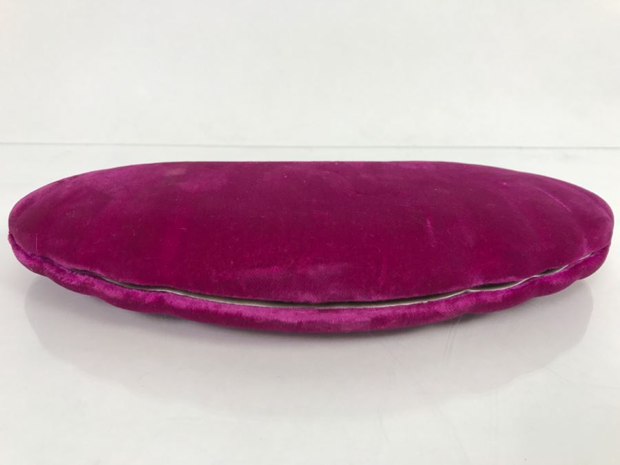 JUST ADDED - Richelieu Graduated Clear Faceted Crystal Continuos Necklace 28' Long From 14.9mm To 8.99mm Individually Knotted With Original Purple Clamshell Case [Photo 2]