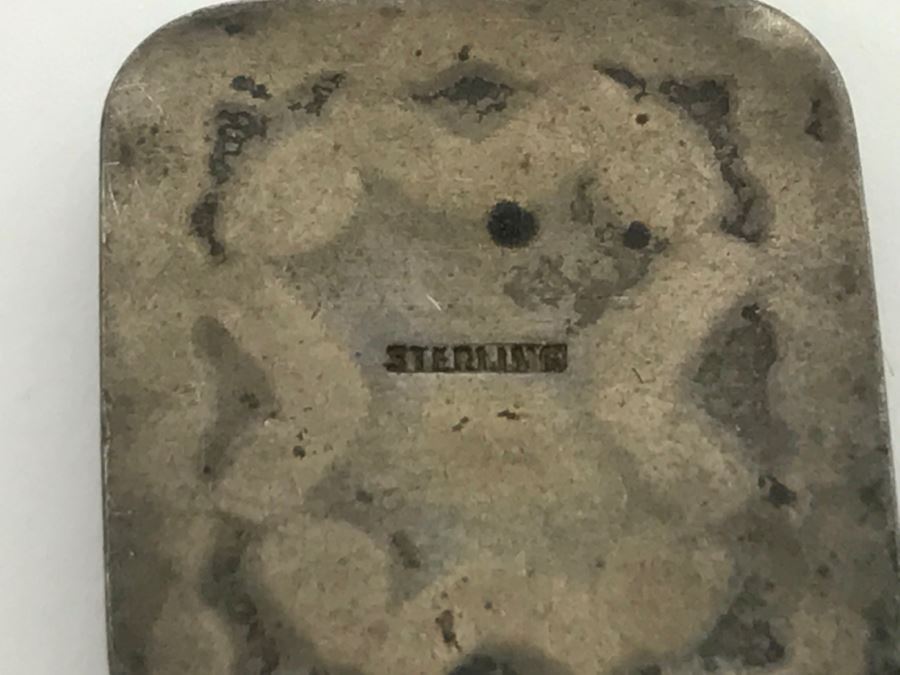 JUST ADDED - Pair Of Sterling Silver Pendants - Lions Head And Native American Design 5.5g [Photo 10]