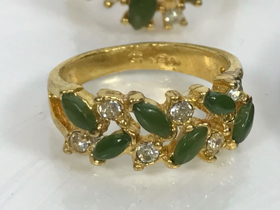 JUST ADDED - Assorted Collection Of (8) Women's Rings - Some Sterling Silver And Rolled Gold Rings [Photo 11]