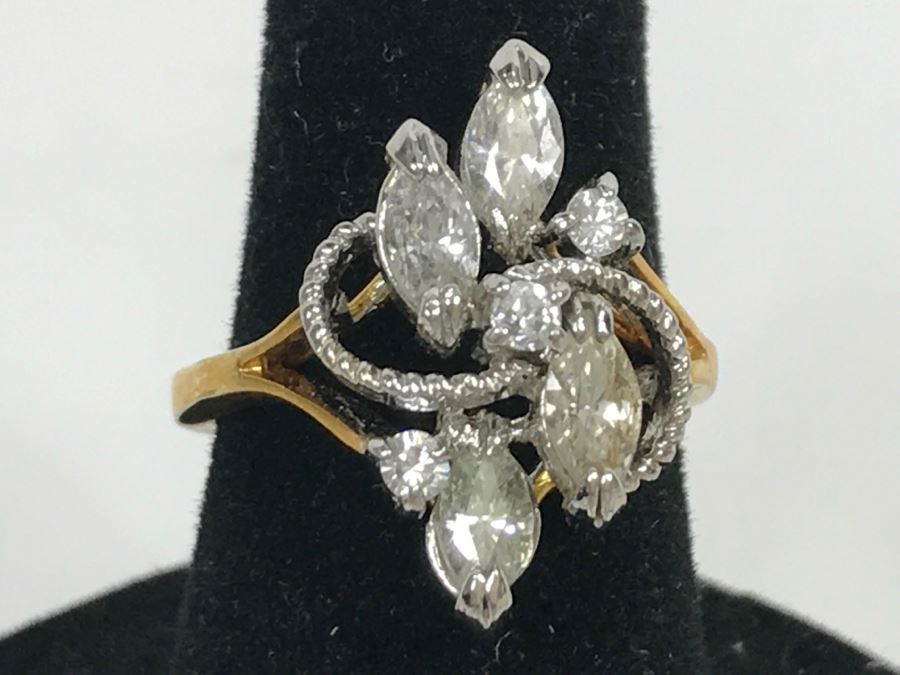 JUST ADDED - Assorted Collection Of (8) Women's Rings - Some Sterling Silver And Rolled Gold Rings [Photo 10]