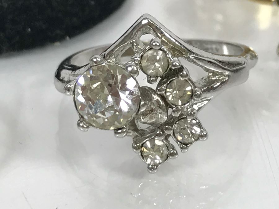 JUST ADDED - Assorted Collection Of (8) Women's Rings - Some Sterling Silver And Rolled Gold Rings [Photo 7]