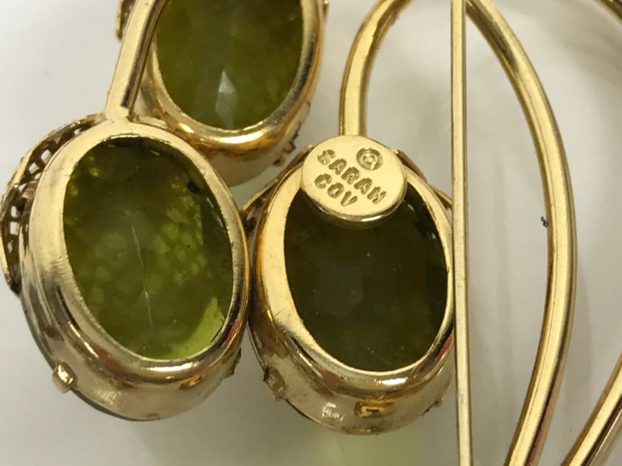 JUST ADDED - Assorted Collection Of Costume Jewelry Including Signed Brooches, Earrings, Ring, Necklace [Photo 13]