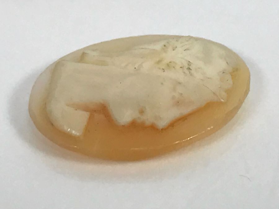 JUST ADDED - Pair Of Carved Shell Cameos - Larger Is Signed 6.2g [Photo 11]