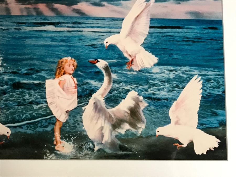 JUST ADDED - 1950s High Profile European Italian Actress Luigina 'Gina' Lollobrigida Hand Signed Digitally Enhanced Photograph Art Piece In Frame 26'W X 21'H [Photo 4]