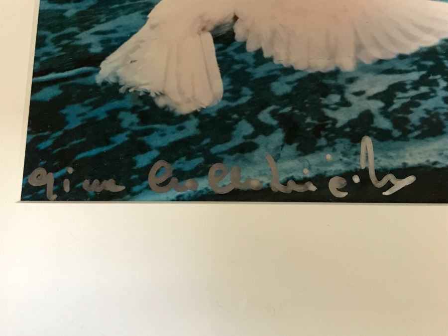 JUST ADDED - 1950s High Profile European Italian Actress Luigina 'Gina' Lollobrigida Hand Signed Digitally Enhanced Photograph Art Piece In Frame 26'W X 21'H [Photo 2]