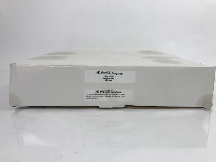 JUST ADDED - New With Opened Box Art Deco Coca-Cola LED Clock [Photo 11]