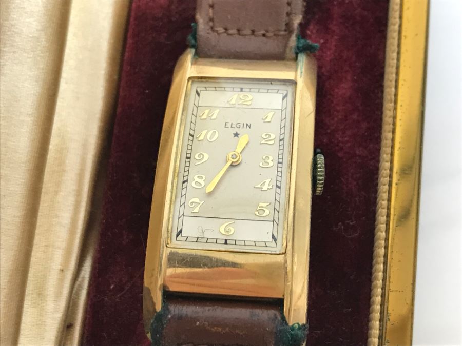 JUST ADDED - 10K Gold Filled Elgin Watch In Original Box And 10k Gold Filled Women's Watch [Photo 4]