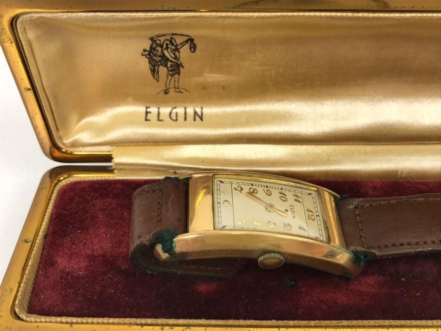 JUST ADDED - 10K Gold Filled Elgin Watch In Original Box And 10k Gold Filled Women's Watch [Photo 3]