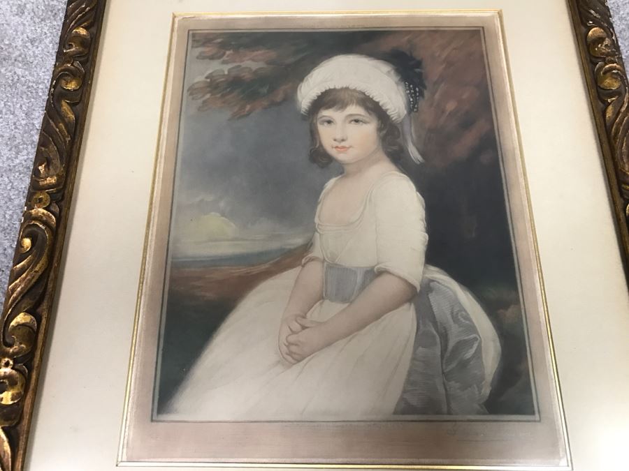 JUST ADDED - Old Portrait Engraving In Vintage Frame [Photo 2]