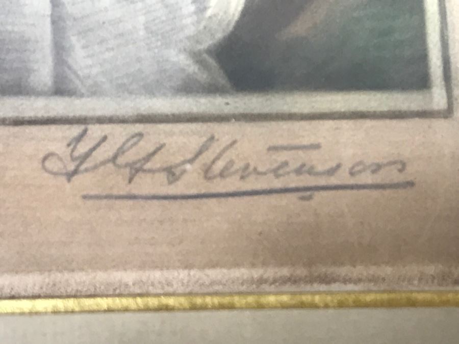 JUST ADDED - Old Portrait Engraving In Vintage Frame [Photo 8]