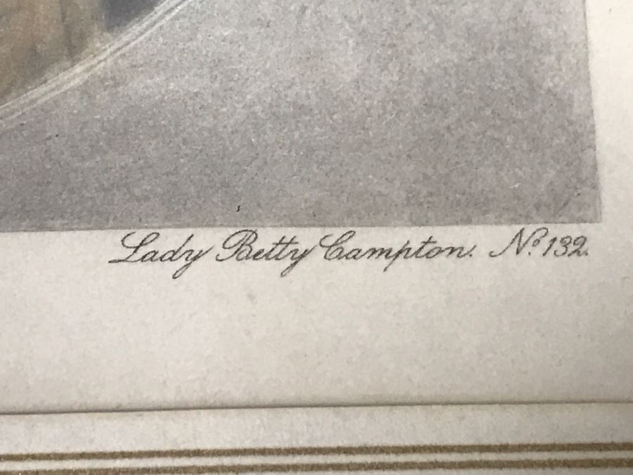 JUST ADDED - Framed Print Portrait Of Lady Betty Campton 15' X 18' [Photo 9]