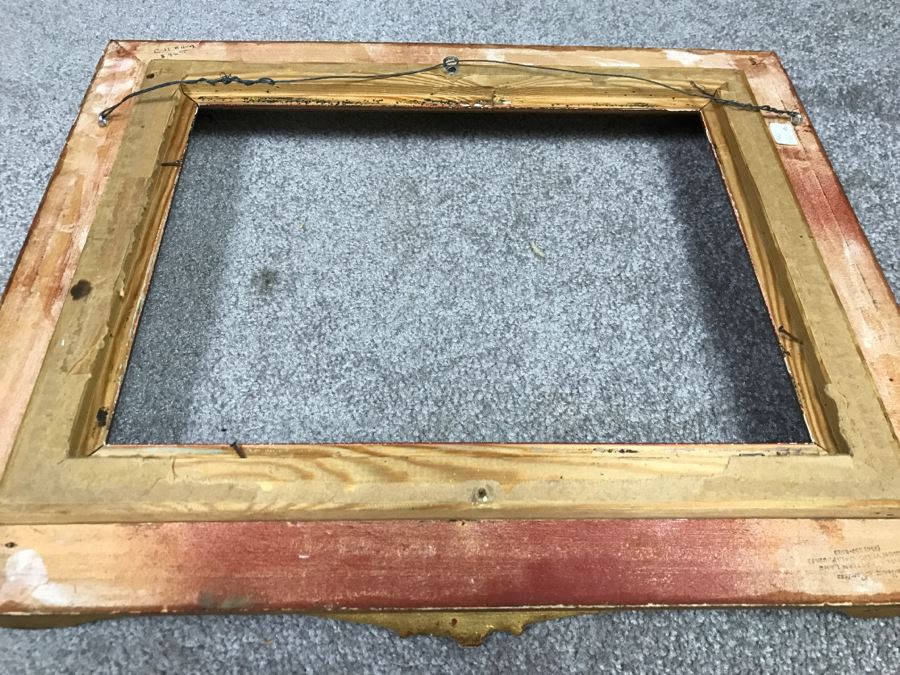 JUST ADDED - Vintage Gilt Wood Picture Frame 17.5' X 14.5' [Photo 8]