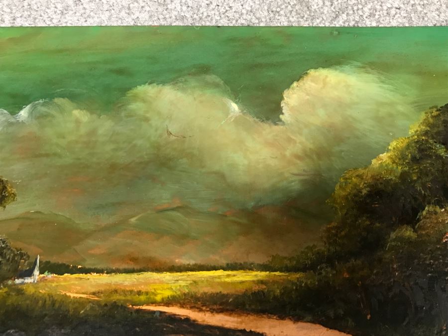 JUST ADDED - Hand Painted Painting On Copper By Ramirez 12' X 9' [Photo 6]