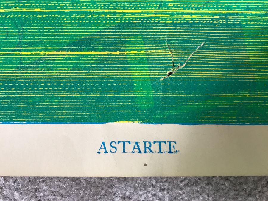 JUST ADDED - Vintage 1960's Psychedelic Poster Titled 'ASTARTE' [Photo 11]