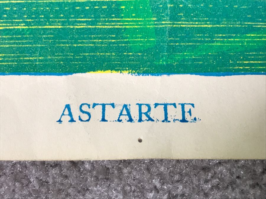 JUST ADDED - Vintage 1960's Psychedelic Poster Titled 'ASTARTE' [Photo 13]