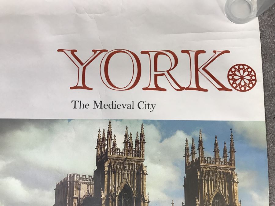JUST ADDED - Vintage Britain YORK The Medieval City Travel Poster [Photo 3]