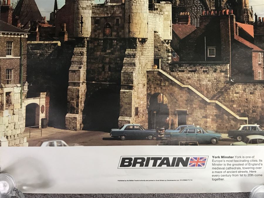 JUST ADDED - Vintage Britain YORK The Medieval City Travel Poster [Photo 6]