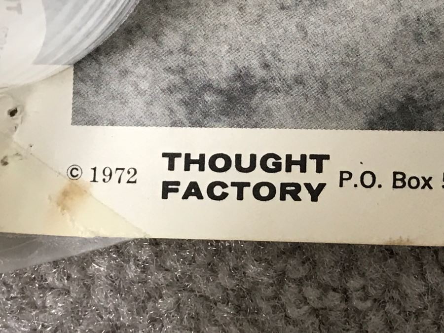 JUST ADDED - Vintage 1972 B&W Motorcycle Racing Poster Photographer Richard H. Creed Thought Factory [Photo 7]