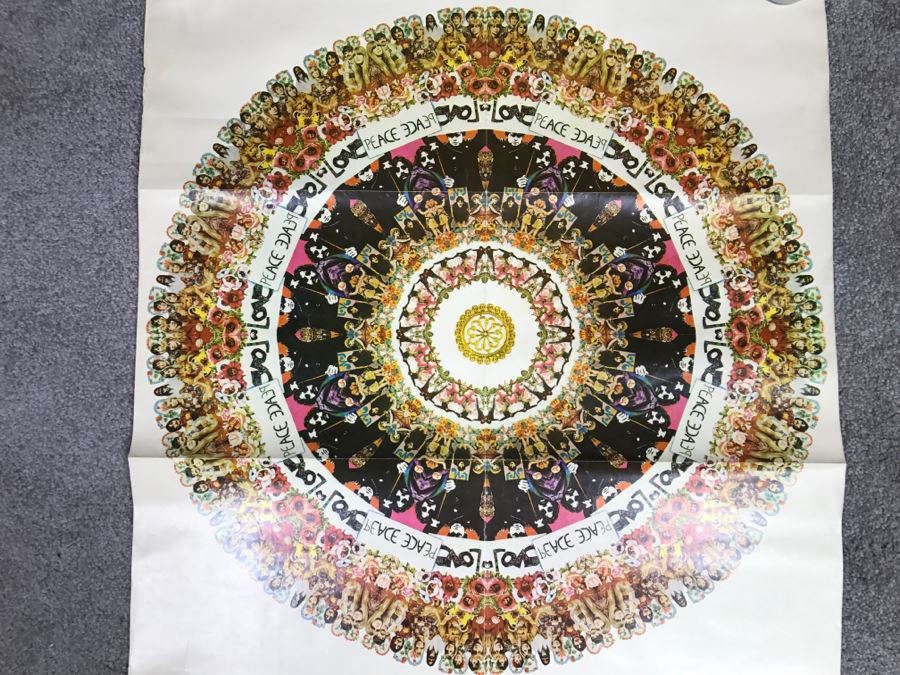 JUST ADDED - Vintage Beatles Poster 'It's Love That Makes The World Go Round.' Campus Book Club PG176 [Photo 4]