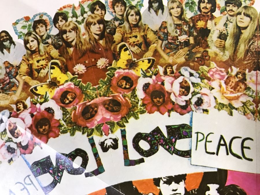 JUST ADDED - Vintage Beatles Poster 'It's Love That Makes The World Go Round.' Campus Book Club PG176 [Photo 10]